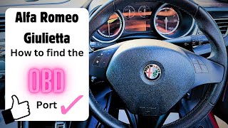 Alfa Romeo Giulietta - How to find the OBD port