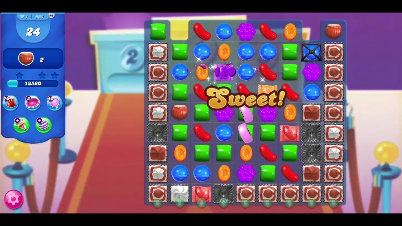 Candy Crush Saga Level 964 - YouTube