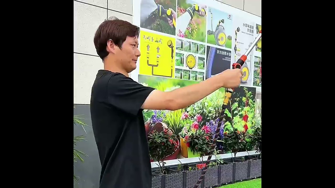 19 Inch 48cm Metal Water Gun Long Hose Nozzle Sprayer Wand Watering Wand