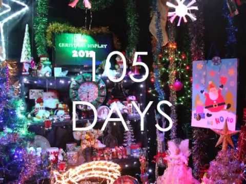 the Christmas Display - 2013 - Countdown 105 days! - YouTube
