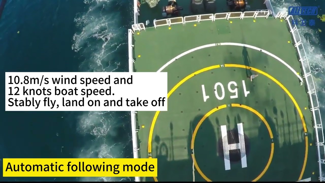 Maritime Tethered Drone System up to 300m Height---Alltech UAV