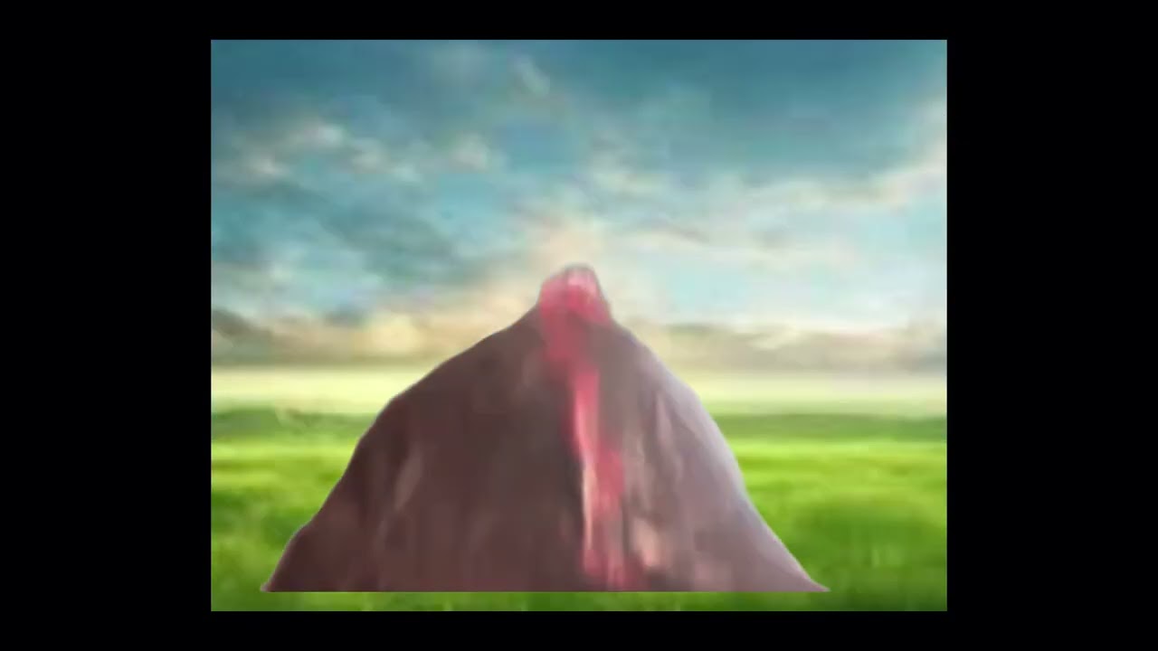 Volcano with photo background ( go see my green screen)