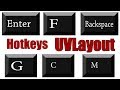 Горячие клавиши (hotkeys) UVLayout