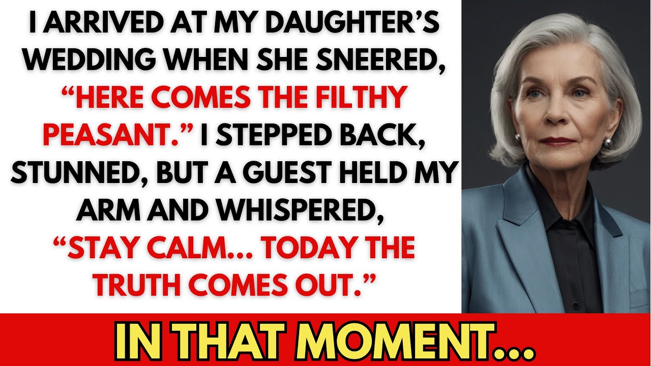 My Daughter’s Wedding She Called Me A “Filthy Peasant”…but She Was The One Taken Away In Handcuffs