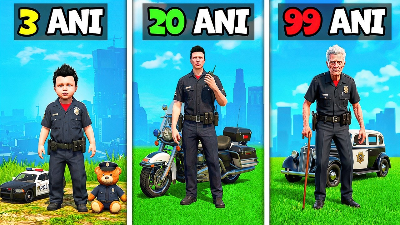 Supravietuiesc 99 ANI ca POLITIST in GTA 5!