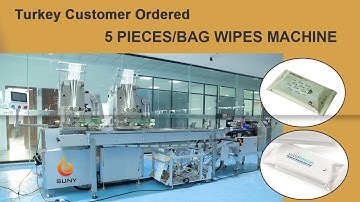 【Turkey customers】ordered 5 piece/pack wet wipes machine | portable pack wet wipe machine