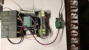 Arduino Profibus DP - Siemens PLC & Ultrasonic Sensor SRF05