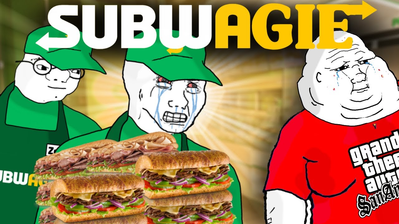 WOJAK DOOMER НАЕМНЫЕ РАБЫ В SUBWAY (SUBWAGIES)