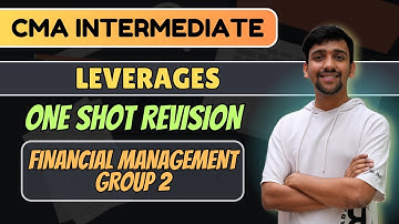 Leverage Revision | CMA Intermediate group 2 | Financial management