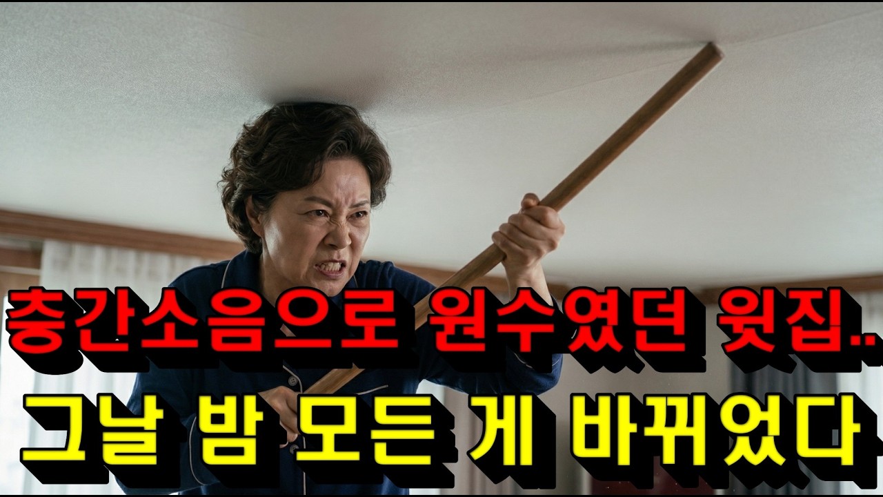 층간소음으로 원수였던 윗 집이 밤마다 쿵쿵거렸던 이유  #감동사연 #오디오북 #사연이야기 #사연드라마 #반전사연