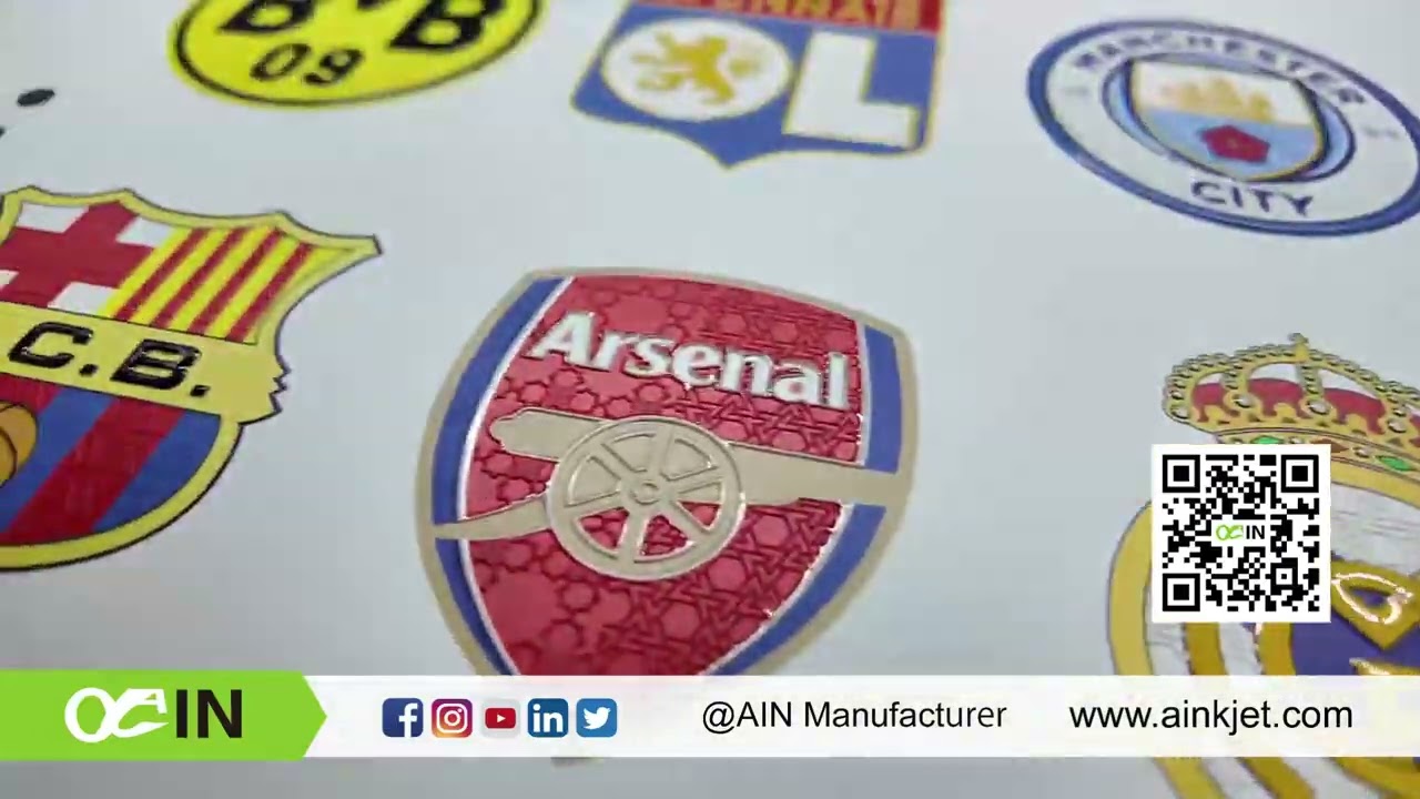 #AIN #NEW Upgraded UV DTF AJ-6090UV Super Soft UV Ink Silicon Hot Transfer film Solution On Fabrics