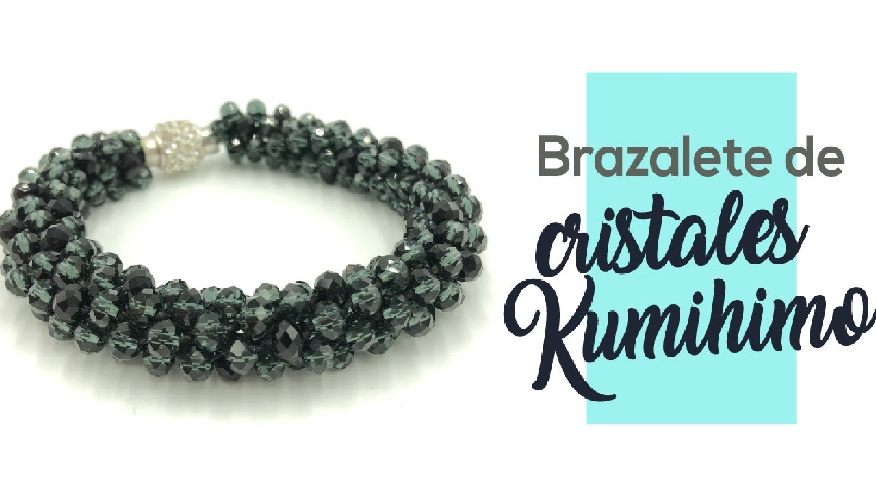 DIY Brazalete de Cristales Kumihimo - Tutoriales de Kumihimo ❤️