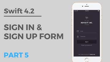 Beautiful Login Screen Tutorial w/ Firebase (SWIFT 4.2) | Part 5: Sign In & Sign Up Form