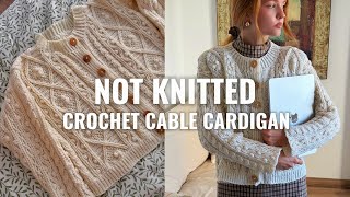 Crochet Cable Cardigan: A lot of Hate & The Story Behind the Pattern