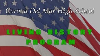Corona Del Mar High School Living History Program – 2016