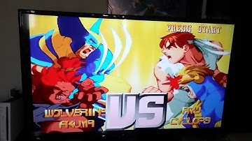 X-Men VS Street Fighter  (PSONE): Wolverine Live Playthrough