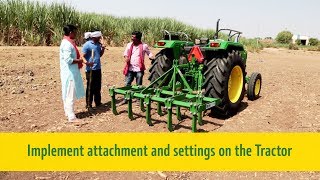Tractor and Tarun | Telugu | Episode 2 | Implement attachment and settings on the tractor