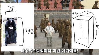 곰 1972마리가 한 집에 있으려면 집이 얼마나 넓어야 할까?