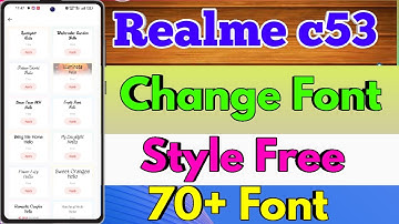 How To Change Font Style realme c53 | How To Download Font Style realme c53