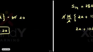 If the sum of first four terms of an AP is 40 and that of first 14 terms is 280. Find the sum of