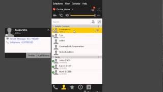 Bria 4 User Interface Overview