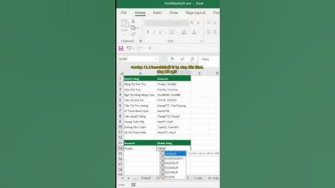 9. Dò tìm chuỗi ký tự bằng hàm Lookup