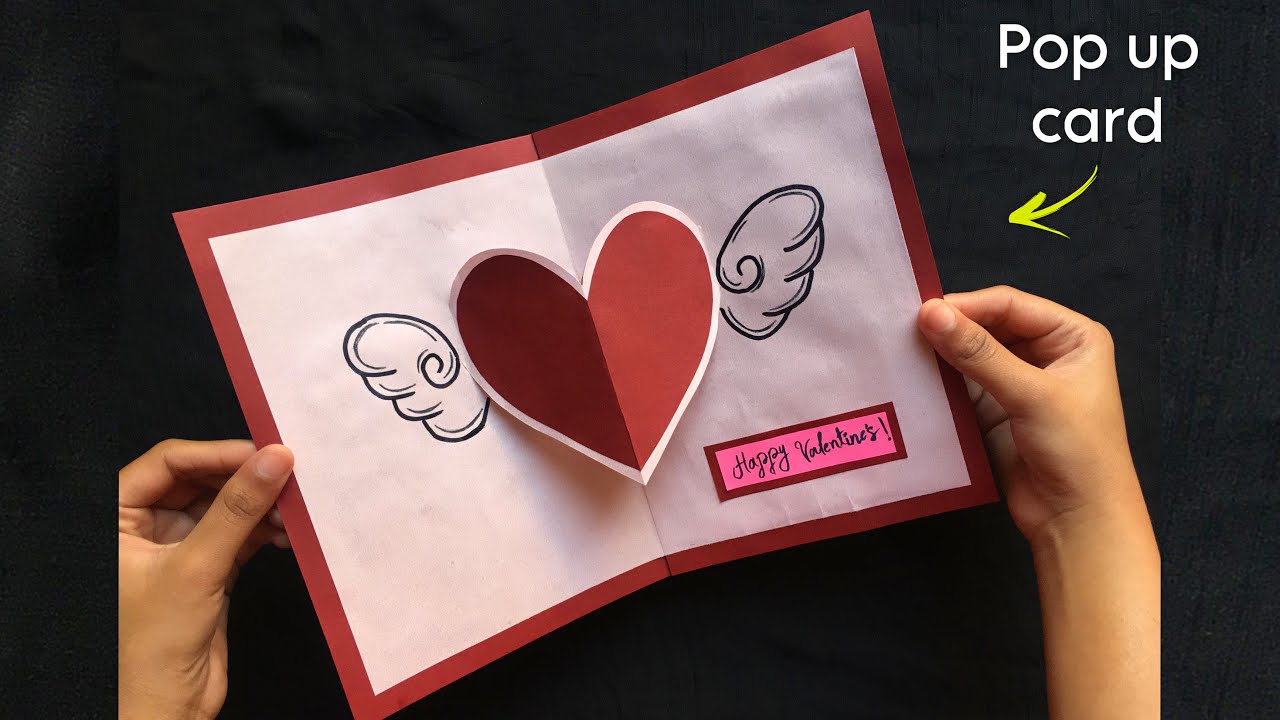 Valentine's Day Card 2025 - Easy and Beautiful Handmade Greeting Card For Valentine Day, pop up card