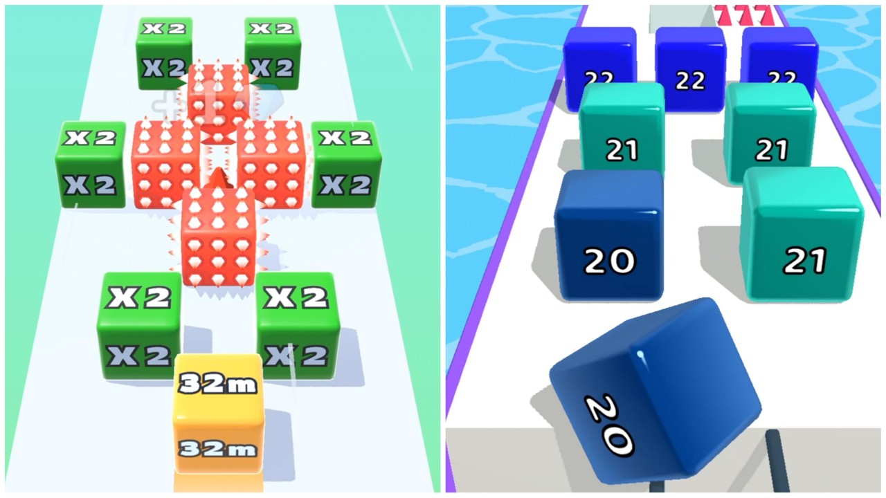 Jelly Run 2048 vs Marble Run 😍 Satisfying ASMR Gameplay | Ultimate Merge Race! Lvl-4
