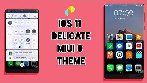 MIUI 8 Third Party Theme - IOS 11 DELICATE | Not available in Theme Store !