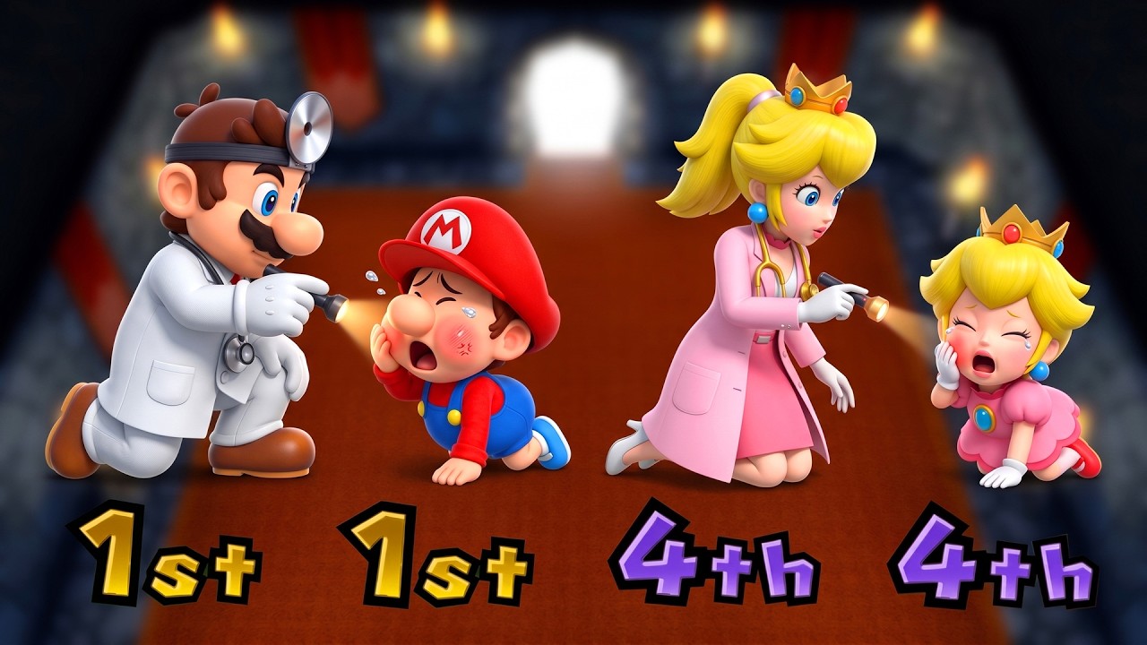 【マリオパーティ9】マリオファミリー VS プリンセスファミリー！究極のミニゲーム対決！