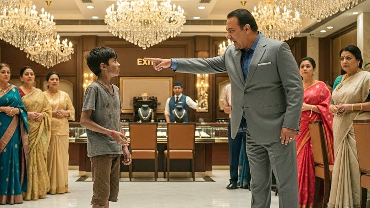 এখনই বেরিয়ে যাও - দরিদ্র গৃহহীন শিশুটিকে অপমান করে, যে তার মায়ের জন্য একটি আংটি কিনতে এসেছিল।