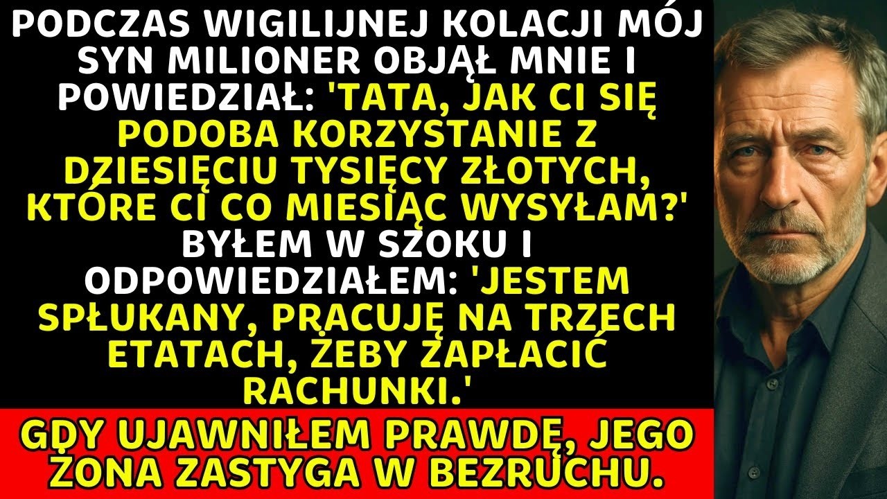 Syn dawał mi 10k miesięcznie, ale byłem spłukany   prawda o synowej mnie załamała