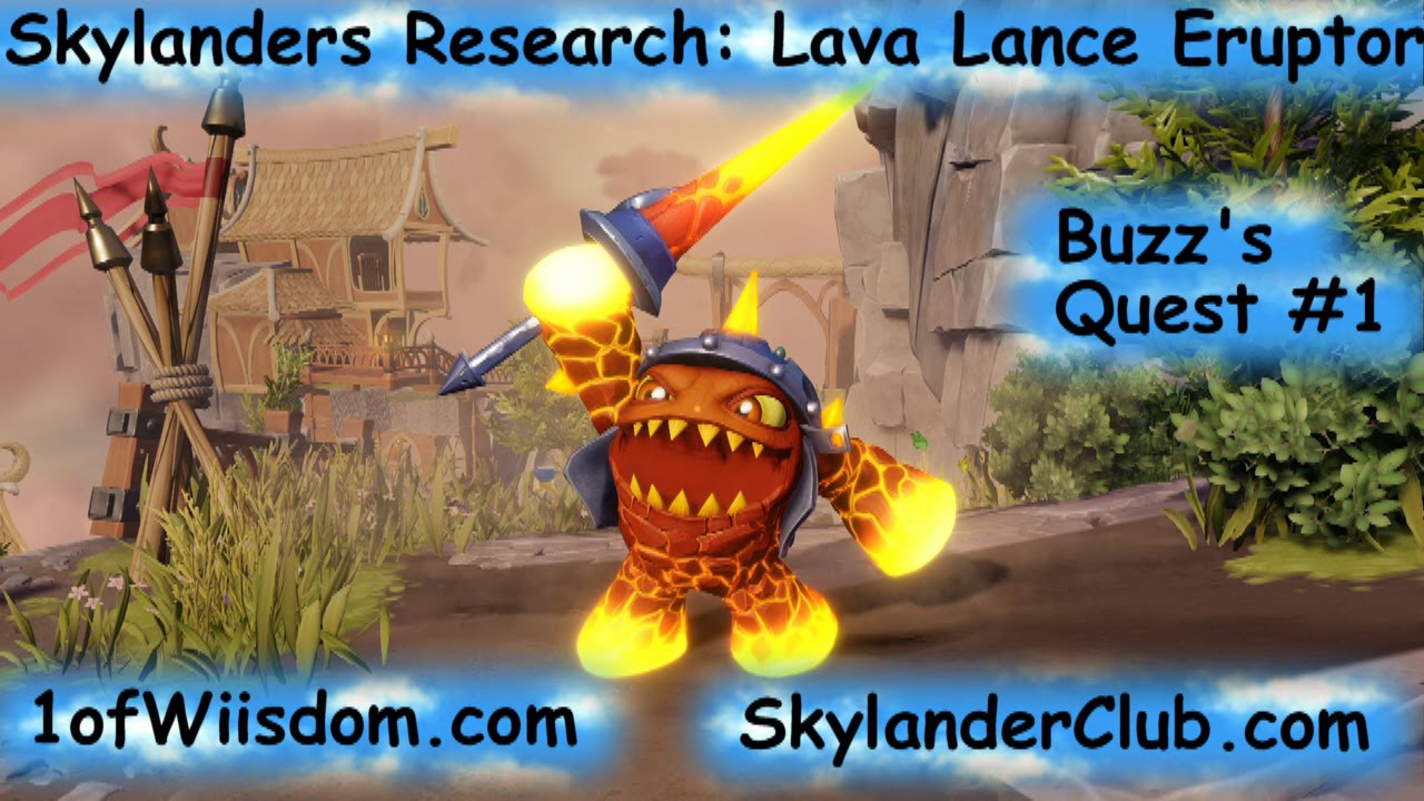 Skylanders SuperChargers Research Lava Lance Eruptor Buzz's Quest 1
