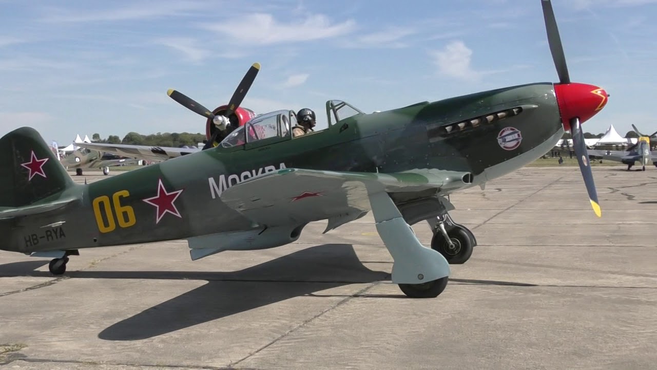 Yak 3,Yak 9 & Yak 11 Melun Villaroche Air Legend 2018 - YouTube