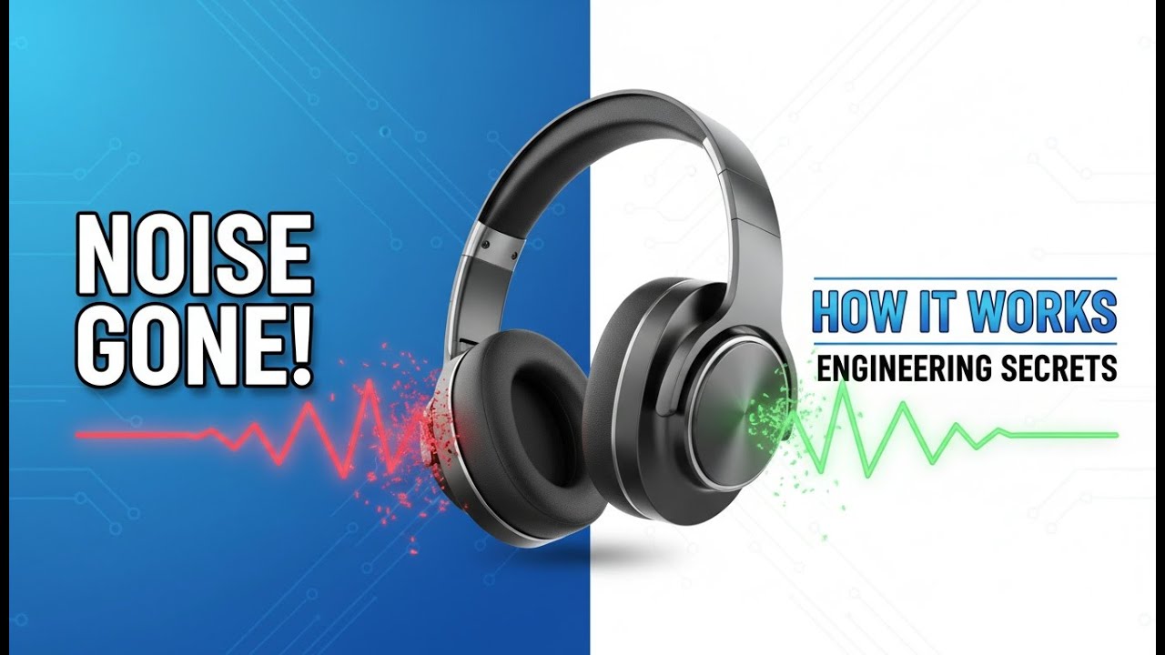 How does noise-cancelling in headphones actually work? 