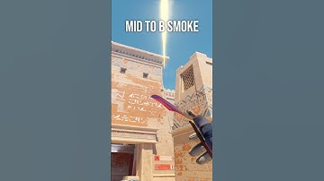 easy mid to B smoke on Anubis #cs2 #counterstrike2 #shorts