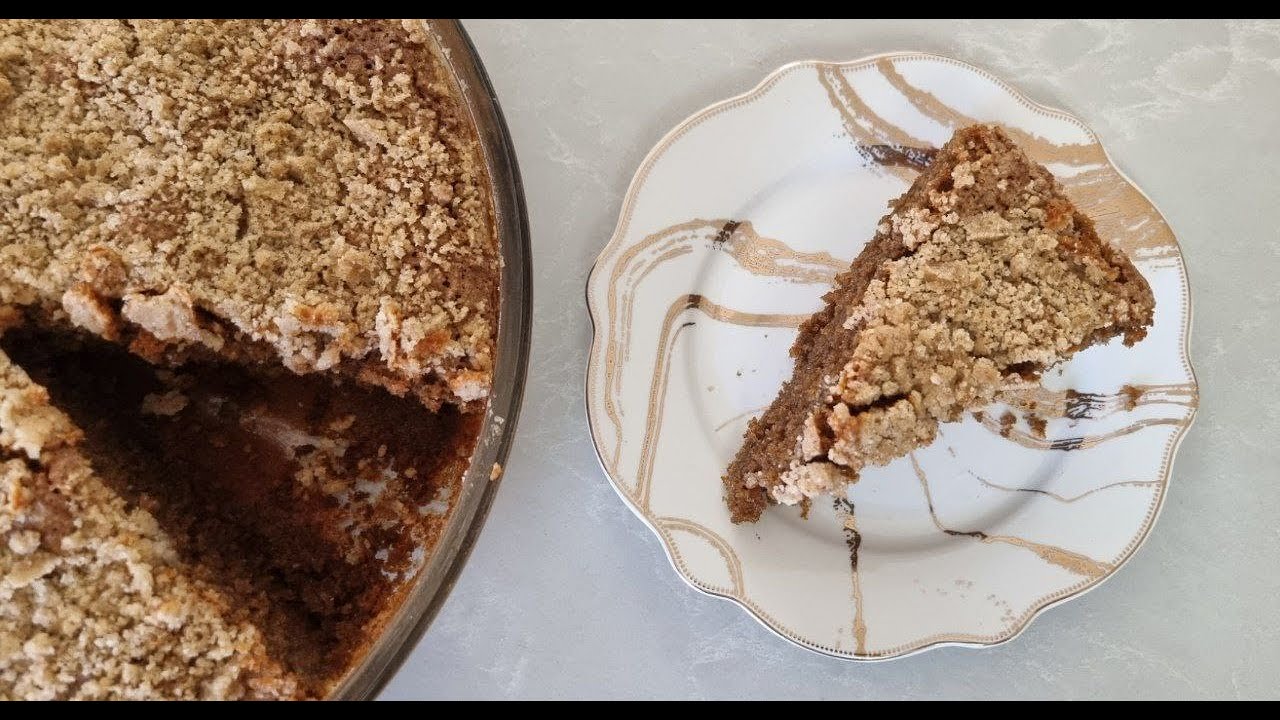 עוגת קפה פירורים קלה רכה וטעימה