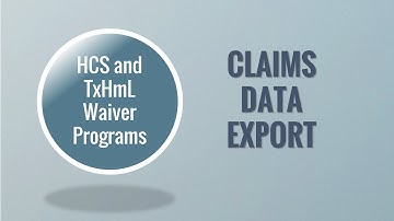 Claims Data Export
