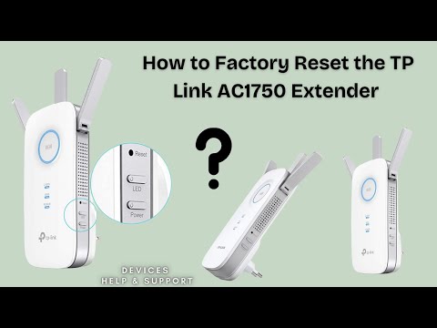 How to Factory Reset the TP Link AC1750 Extender | Troubleshoot tp link extender issues