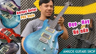 Rock Demo - Guitar Amigos dáng PRS - rất đẹp và hay - giá rẻ bất ngờ | Amigos Guitars Shop