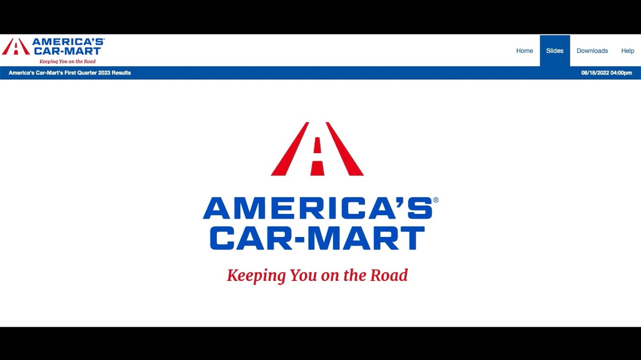 🔴America's Car Mart CRMT Q1 2023 Conference Call🔴 YouTube