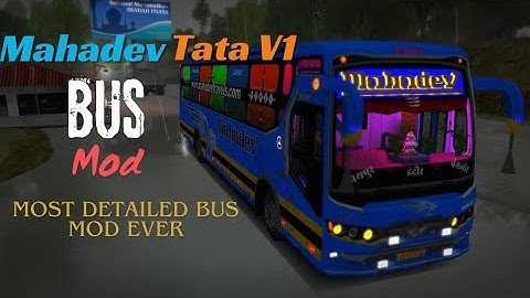 How to download Mahadev Tata BS6 Bus Mod in Bus simulator Indonesia | Released 🔥 | BUSSID 4.3.4 |