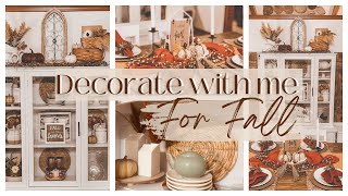🍂🍁FALL DECORATE WITH ME 2022 | FALL DECORATING IDEAS | FALL DINING ROOM DECOR | COZY FALL HOME🍁🍂