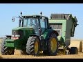 Pressage de paille | John Deere 6920 & John Deere 592