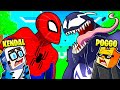 KENDAL REAGISCE A SPIDERMAN CONTRO VENOM GIGANTE SU MINECRAFT! LE FOLLIE DI POGGO! *ASSURDO*