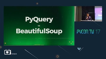 劉純睿(阿吉) - 比美麗的湯更美麗: pyquery - PyConTW2017
