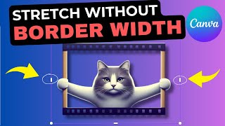 Canva Borders WITHOUT width option? Here&#39;s how to stretch EASILY!