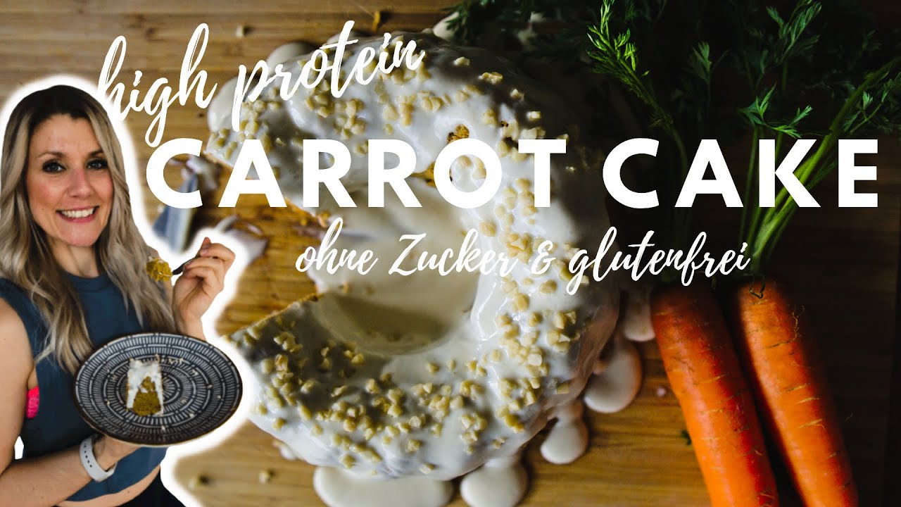 VEGAN CARROT CAKE | HIGH PROTEIN | OHNE MEHL