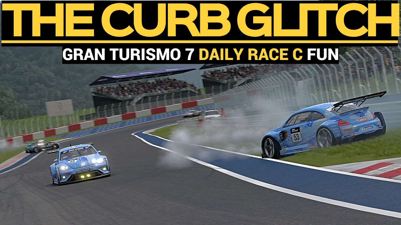 Gran Turismo 7 (PS5) Understanding the CURB GLITCH on Daily Race C