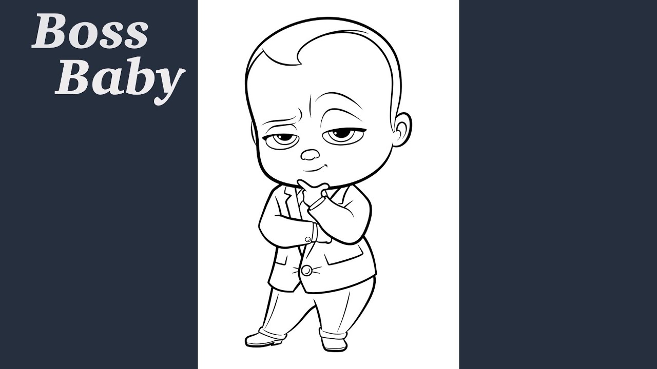 How To Color Boss Baby Boss Baby Coloring page YouTube